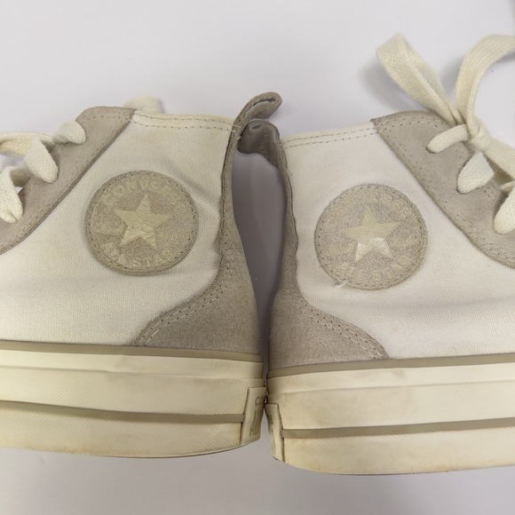 Converse Chuck Taylor All Star High Rise High Top Women's 6.5 Beige Suede‎ Shoes - Picture 1 of 13